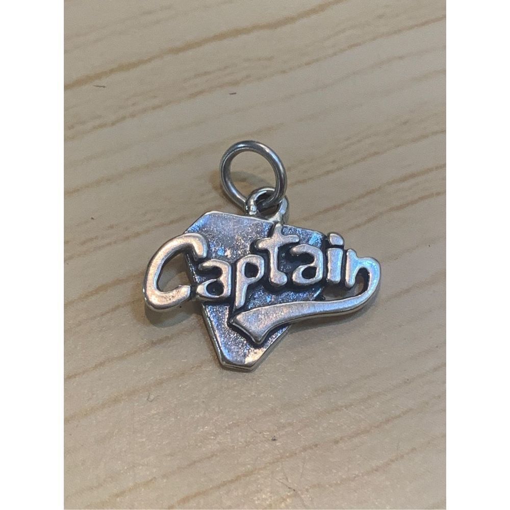 .925 Captain #sports Sterling Silver Jewelry Charm #team